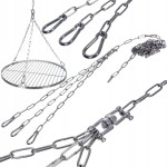 ŁAŃCUCH NIERDZEWNY DO ZAWIESZENIA RUSZTU OKRĄGŁEGO INOX DO GRILLA Ø60-80 cm