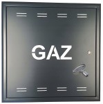 DRZWICZKI GAZOWE METAL SKRZYNKA 60x60x5 ANTRACYT NA KLUCZ POLSKIE