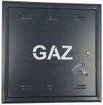 DRZWICZKI GAZOWE METAL SKRZYNKA 40x40x5 ANTRACYT NA KLUCZ POLSKIE