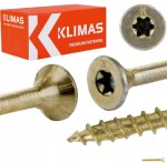 Wkręty do drewna TORX 3,5x35 mm 500 szt. stożkowe ciesielskie Klimas WKCS