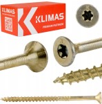Wkręty do drewna 4x40 mm 400 szt. TORX stożkowe Klimas WKCS