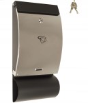 SKRZYNKA NA LISTY POCZTOWA GAZETNIK 46 x 25 CM DUŻA NIERDZEWNA PREMIUM