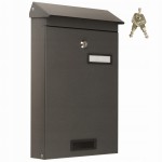 SKRZYNKA NA LISTY POCZTOWA WRZUTNIK 40 x 26 CM DUŻA GRAFIT ONYX POLSKA