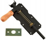 ZASUWA SPRĘŻYNOWA RYGLOWA DO DRZWI CZARNA 220 MM